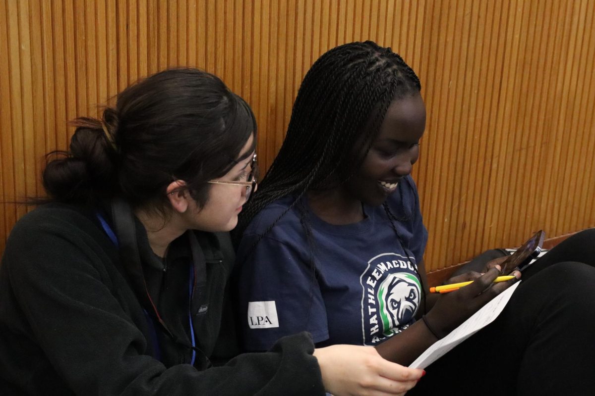 Nyataba Liah working on AP Biology
